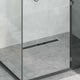 Vidaxx Duschrinne Glasabdeckung mit 360° Siphon Schwarz 60 cm