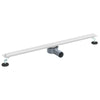VidaXL 360° Duschrinne mit schlankem Modell Silber 90 cm