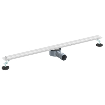 VidaXL 360° Duschrinne mit schlankem Modell Silber 90 cm