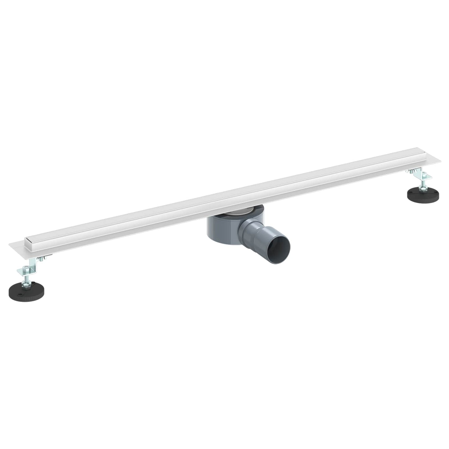 VidaXL 360° Duschrinne mit schlankem Modell Silber 80 cm