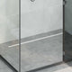 VidaXL 360° Duschrinne mit schlankem Modell Silber 100 cm