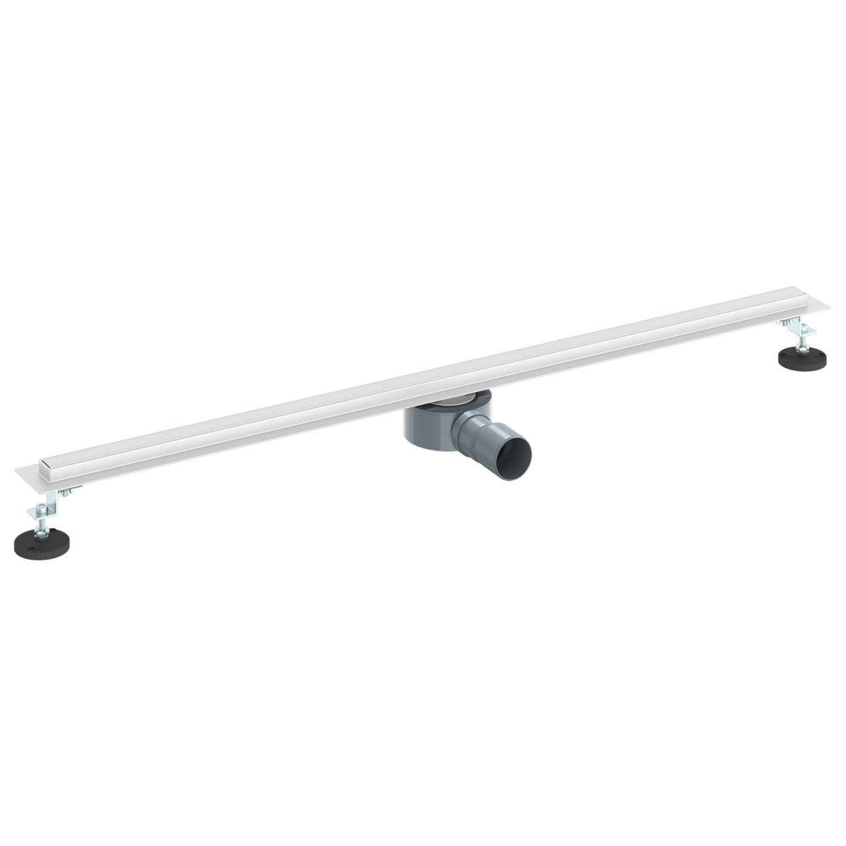 VidaXL 360° Duschrinne mit schlankem Modell Silber 100 cm