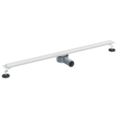 VidaXL 360° Duschrinne mit schlankem Modell Silber 100 cm