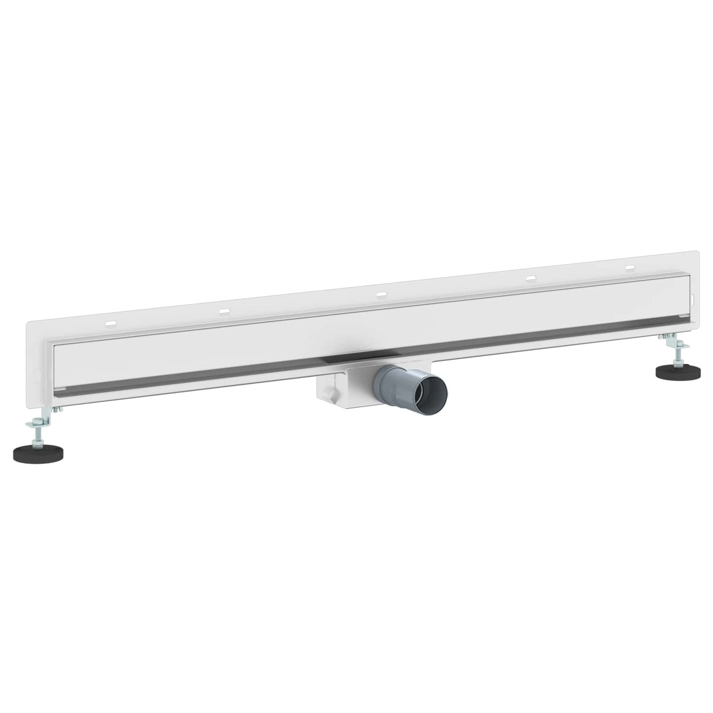VidaXL Wandduschablauf Silber 90 cm Edelstahl 304