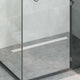 Vidaxx 2 in 1 Duschablauf Silber 100 cm Edelstahl 304