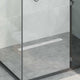 Vidaxx Duschrinne Glasabdeckung mit 360° Siphon Silber 70 cm
