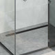 Vidaxx Duschrinne 2-in-1 mit 360° Siphon Schwarz 100 cm