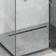 Vidaxx Duschrinne Glasabdeckung mit 360° Siphon Schwarz 90 cm
