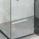 VidaXL 2 in 1 Duschablauf Silber 60 cm Edelstahl 304