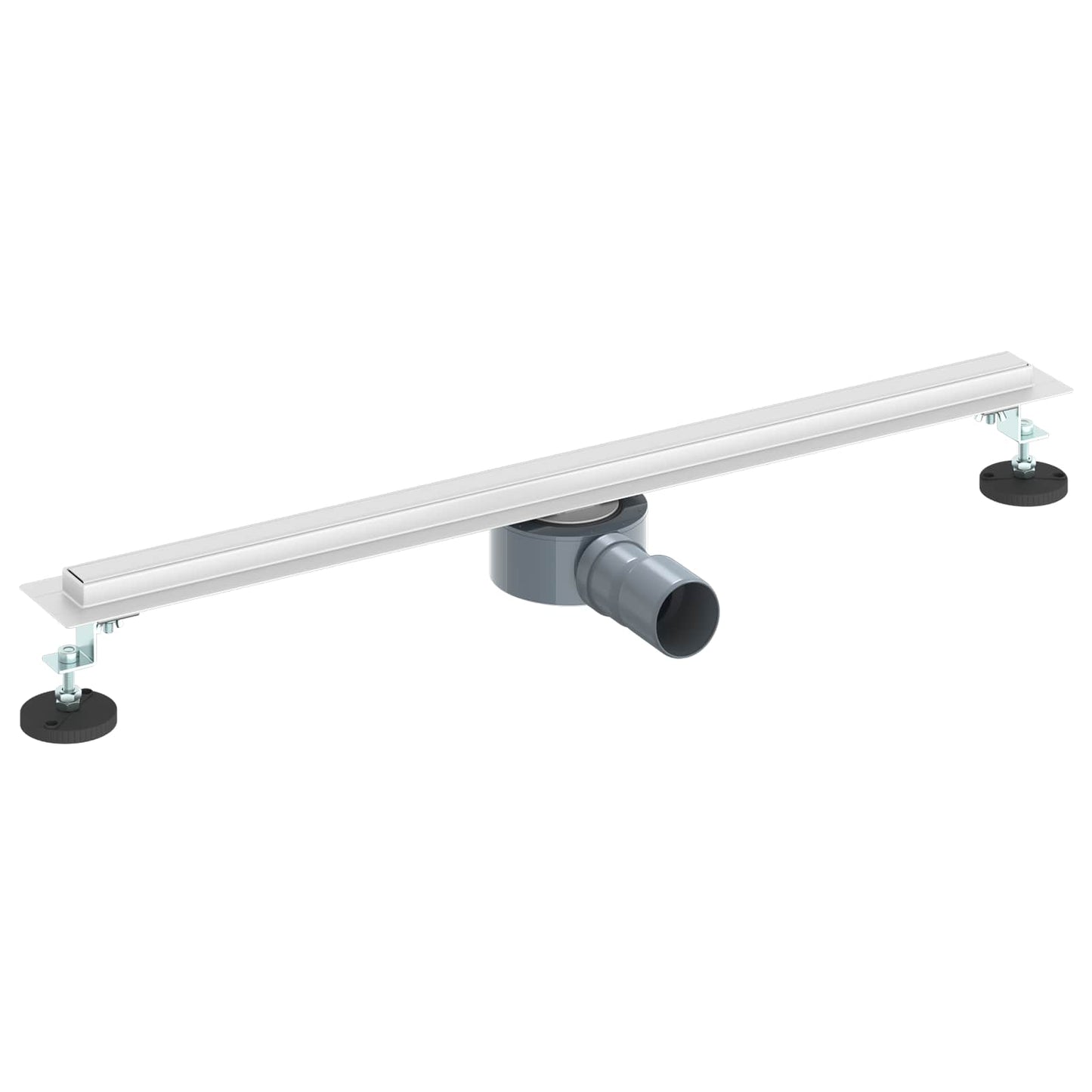 VidaXL 360° Duschrinne mit schlankem Modell Silber 70 cm