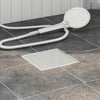 Vidaxx 2 in 1 Duschrinne Silber 20 x 20 cm Edelstahl 304