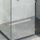 Vidaxx Duschrinne mit Liniendesign Silber 80 cm Edelstahl 304