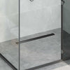 Vidaxx 2 in 1 Duschrinne schwarz 80 cm Edelstahl 304