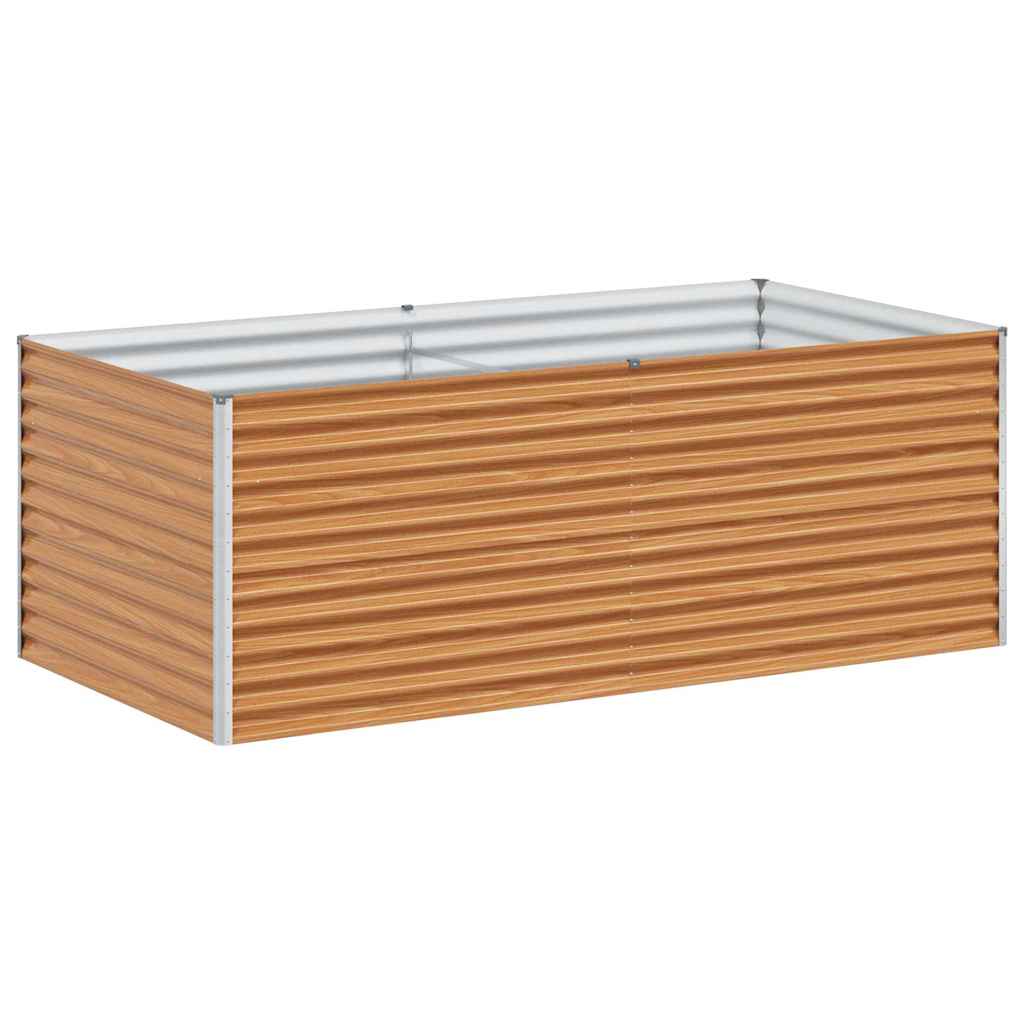 Vidaxl erhöhter Pflanzkasten 195 x 100 x 68 cm aus verzinktem Stahl