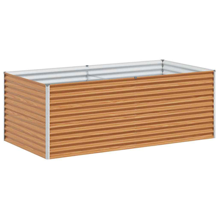 Vidaxl erhöhter Pflanzkasten 195 x 100 x 68 cm aus verzinktem Stahl