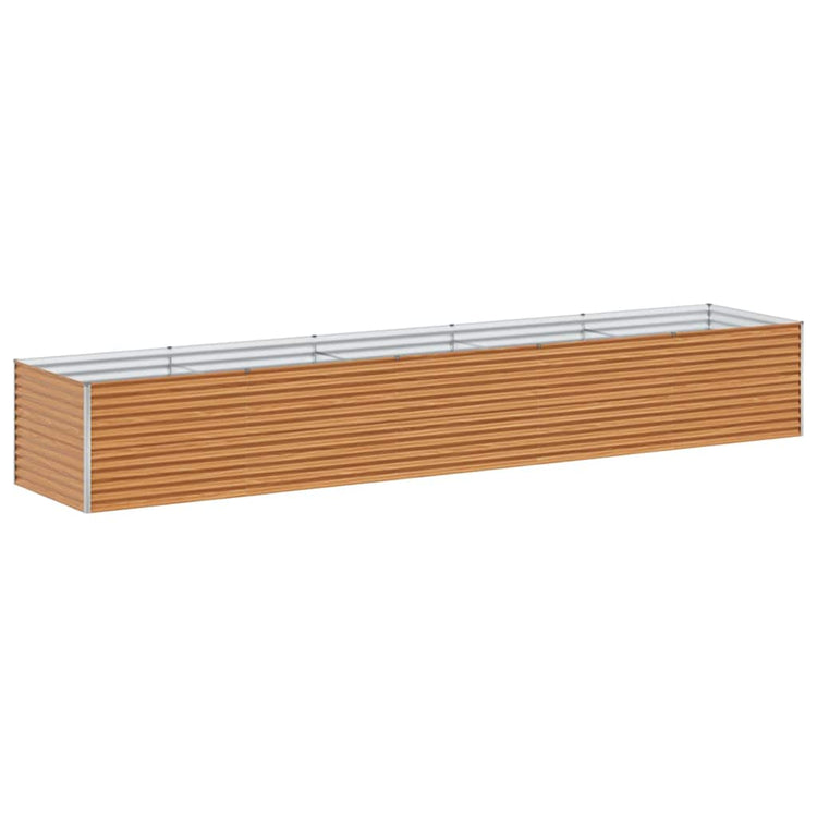 Vidaxl erhöhter Pflanzkasten 485 x 100 x 68 cm aus verzinktem Stahl