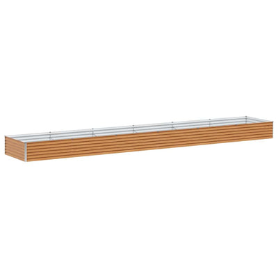 Vidaxl erhöhter Pflanzkasten 582 x 100 x 36 cm aus verzinktem Stahl