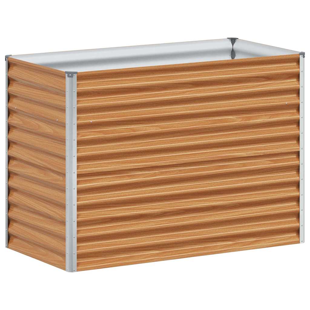 Vidaxl erhöhter Pflanzkasten 98 x 50 x 68 cm aus verzinktem Stahl