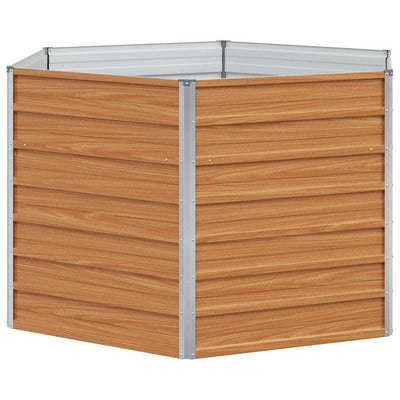 Vidaxx Hochbeet Hellbraun 129 x 129 x 77 cm