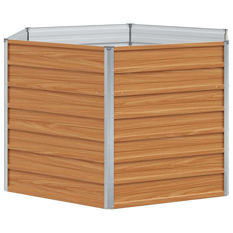 Vidaxx Hochbeet Hellbraun 129 x 129 x 77 cm