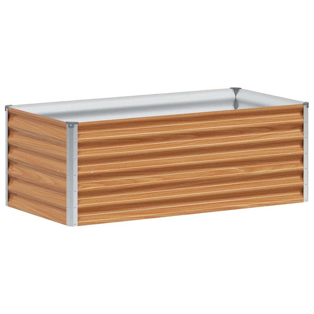 Vidaxl erhöhter Pflanzkasten 98 x 50 x 36 cm aus verzinktem Stahl