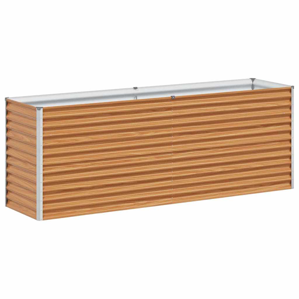 Vidaxl erhöhter Pflanzkasten 195 x 50 x 68 cm aus verzinktem Stahl
