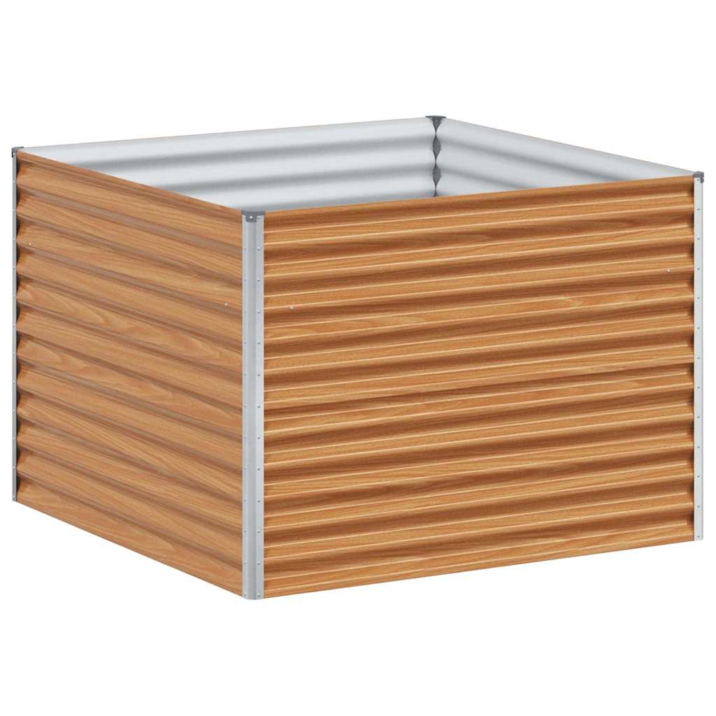 Vidaxl erhöhter Pflanzkasten 98 x 100 x 68 cm aus verzinktem Stahl