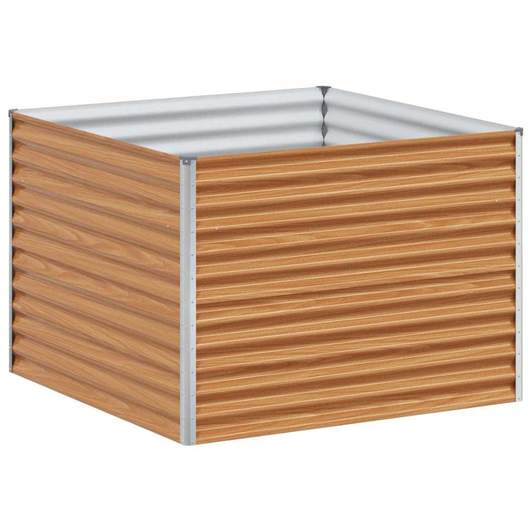 Vidaxl erhöhter Pflanzkasten 98 x 100 x 68 cm aus verzinktem Stahl