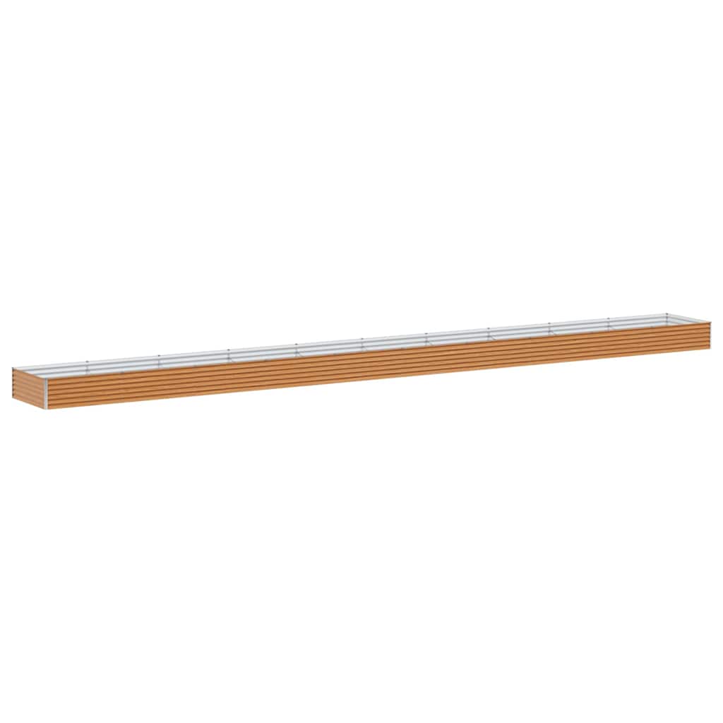 Vidaxx erhöhter Pflanzkasten 970 x 100 x 36 cm aus verzinktem Stahl