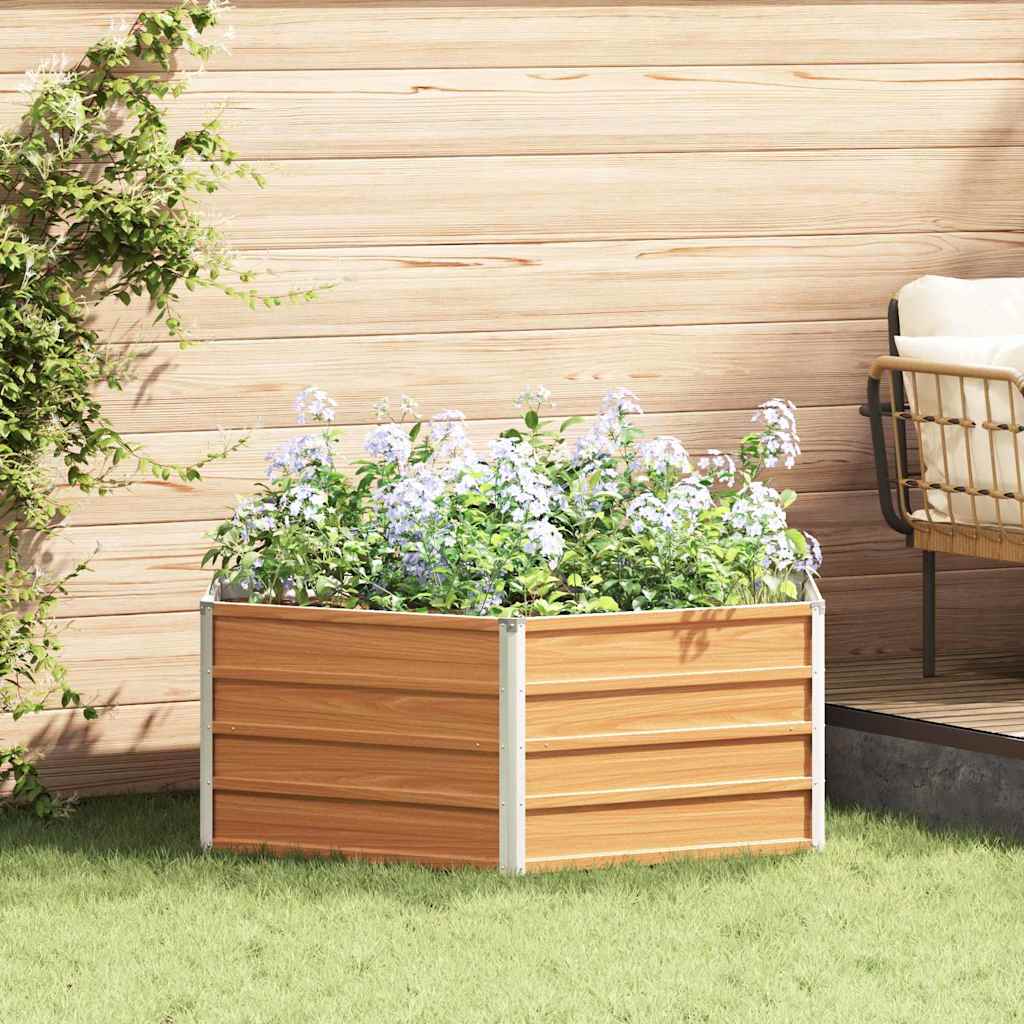 Vidaxx Hochbeet Holzoptik 129 x 129 x 45 cm