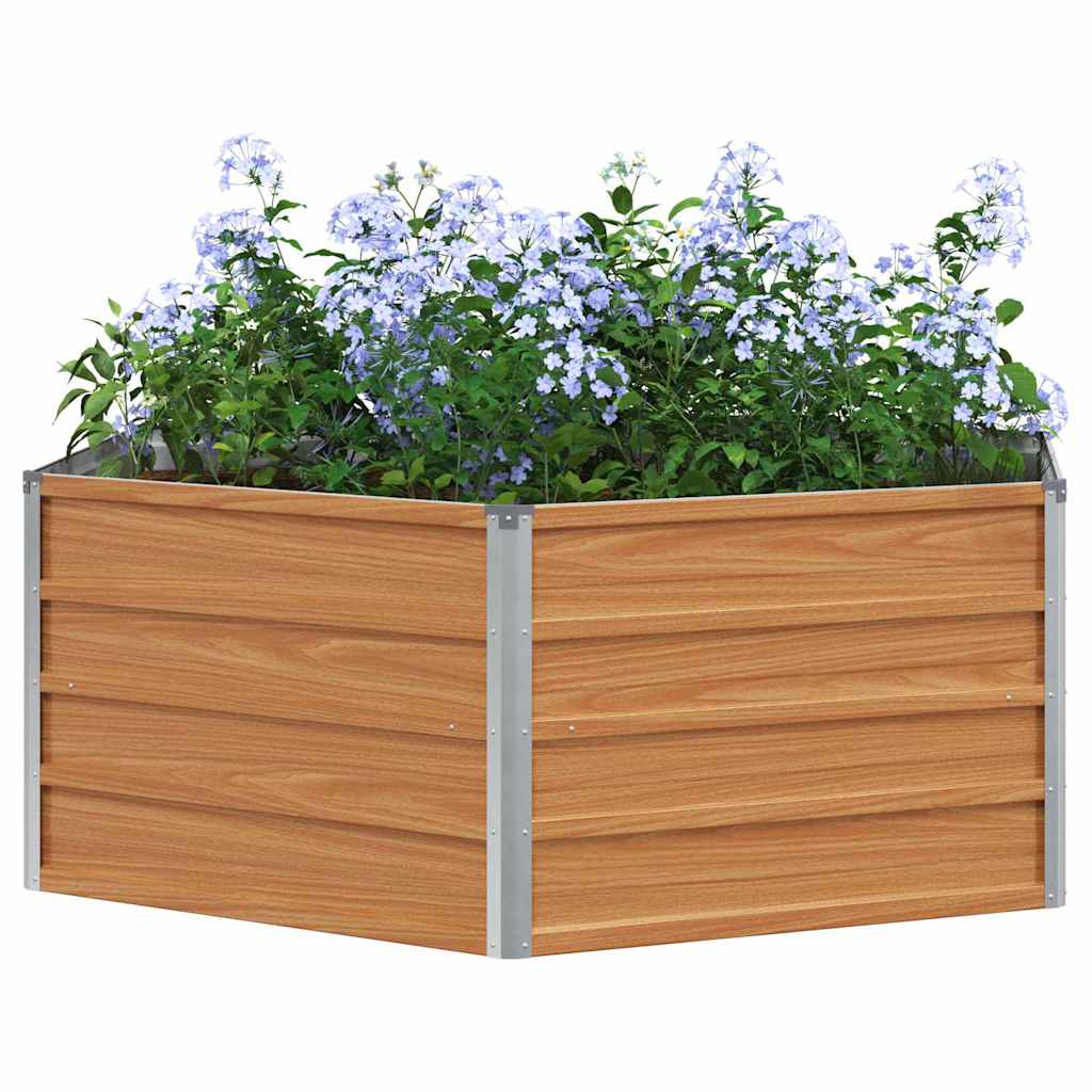 Vidaxx Hochbeet Holzoptik 129 x 129 x 45 cm