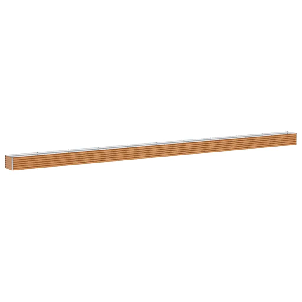 Vidaxl erhöhter Pflanzkasten 970 x 50 x 36 cm aus verzinktem Stahl