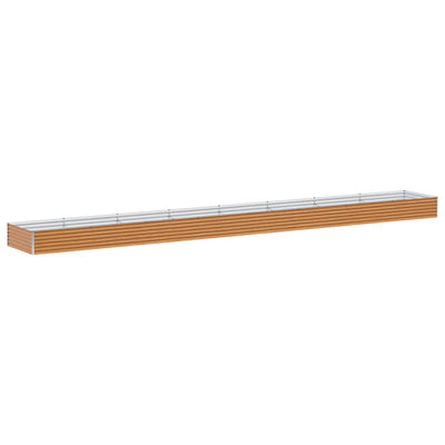Vidaxl erhöhter Pflanzkasten 775 x 100 x 36 cm aus verzinktem Stahl