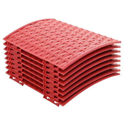 Vidaxx Weihnachtsbaumrock rot ø 65 x 24 cm Kunststoff
