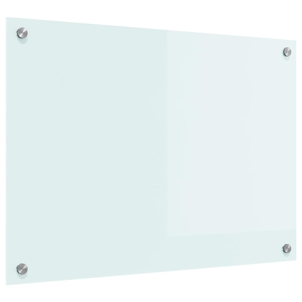 VidaXL Küchenrückwand Weiß 70 x 50 cm Hartglas