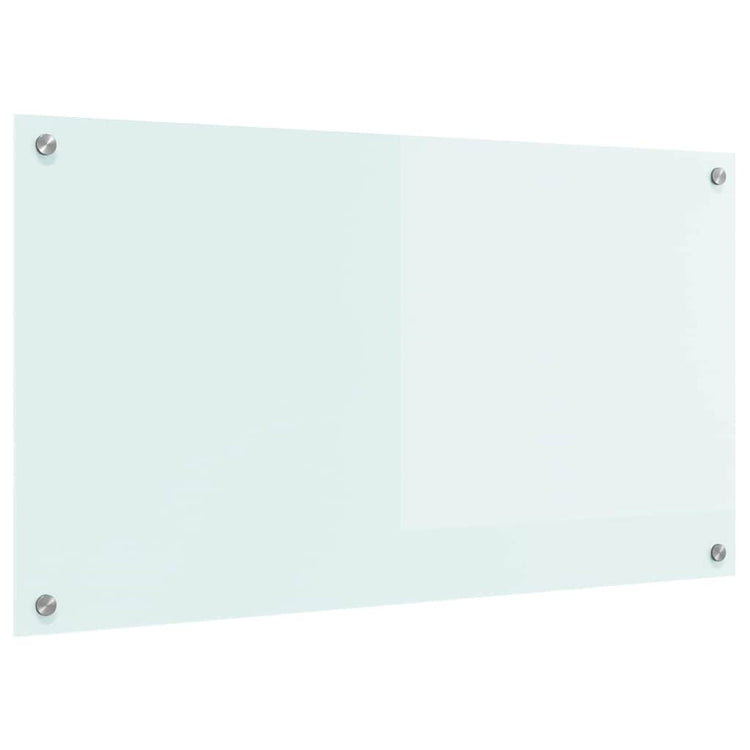 VidaXL Küchenrückwand Weiß 90 x 50 cm Hartglas