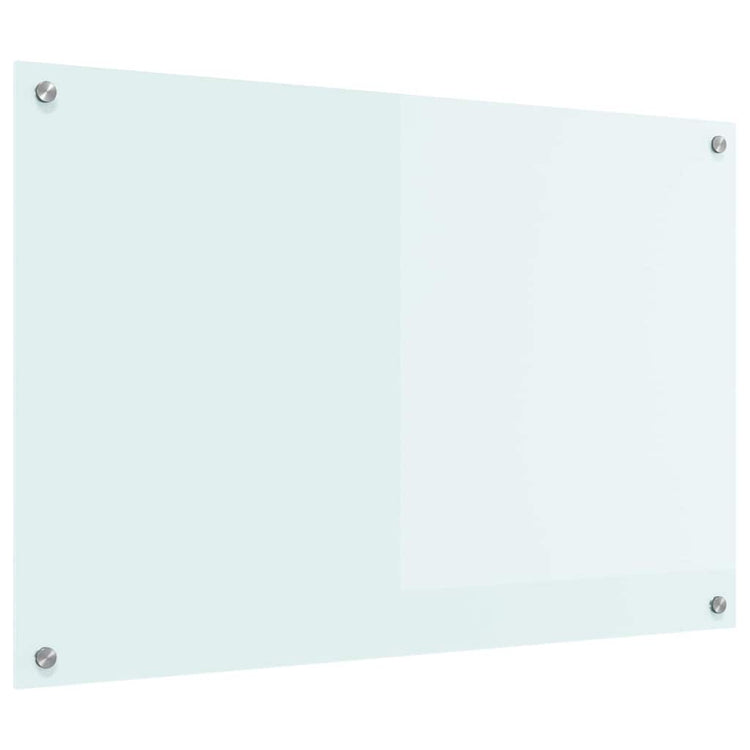 VidaXL Küchenrückwand Weiß 90 x 60 cm Hartglas