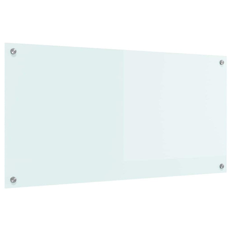 VidaXL Küchenrückwand Weiß 100 x 50 cm Hartglas