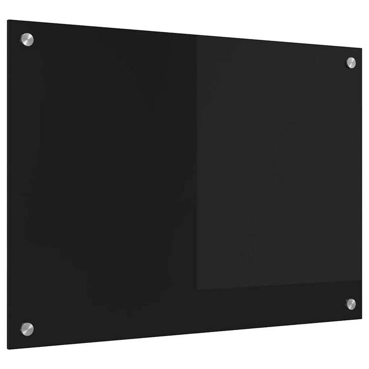 VidaXL Küchenrückwand Schwarz 70 x 50 cm Hartglas