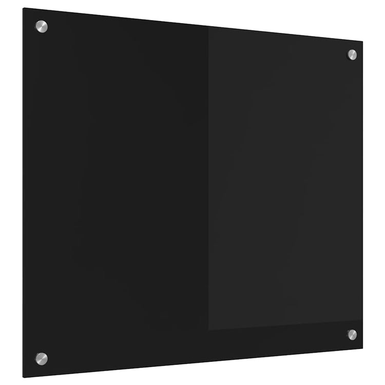Vidaxx Küchenrückwand Schwarz 70 x 60 cm Hartglas