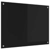 Vidaxx Küchenrückwand Schwarz 80 x 60 cm Hartglas