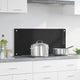 VidaXL Küchenrückwand Schwarz 90 x 40 cm Hartglas