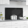 Vidaxx Küchenrückwand Schwarz 90 x 50 cm Hartglas