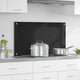 Vidaxx Küchenrückwand Schwarz 90 x 50 cm Hartglas