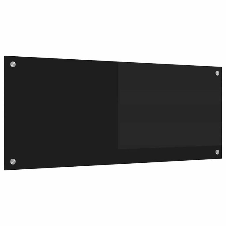Vidaxx Küchenrückwand Schwarz 100 x 40 cm Hartglas