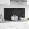 Vidaxx Küchenrückwand Schwarz 100 x 50 cm Hartglas