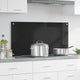 Vidaxx Küchenrückwand Schwarz 100 x 50 cm Hartglas