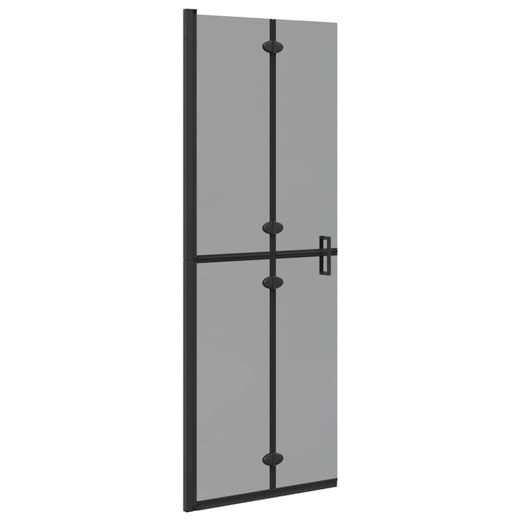 Vidaxx begehbare Duschwand schwarz 90 x 6,5 x 190 cm