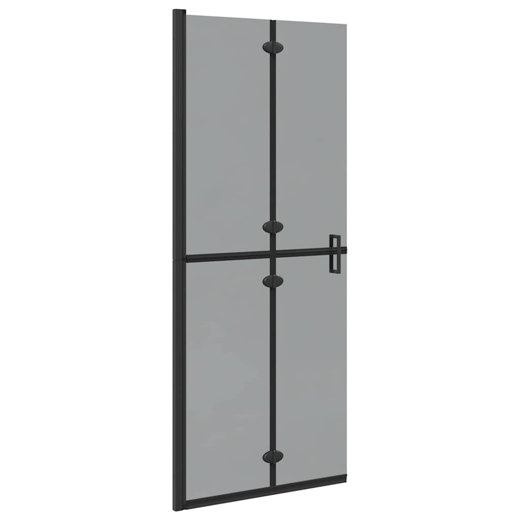 Vidaxx begehbare Duschwand schwarz 90 x 6,5 x 190 cm