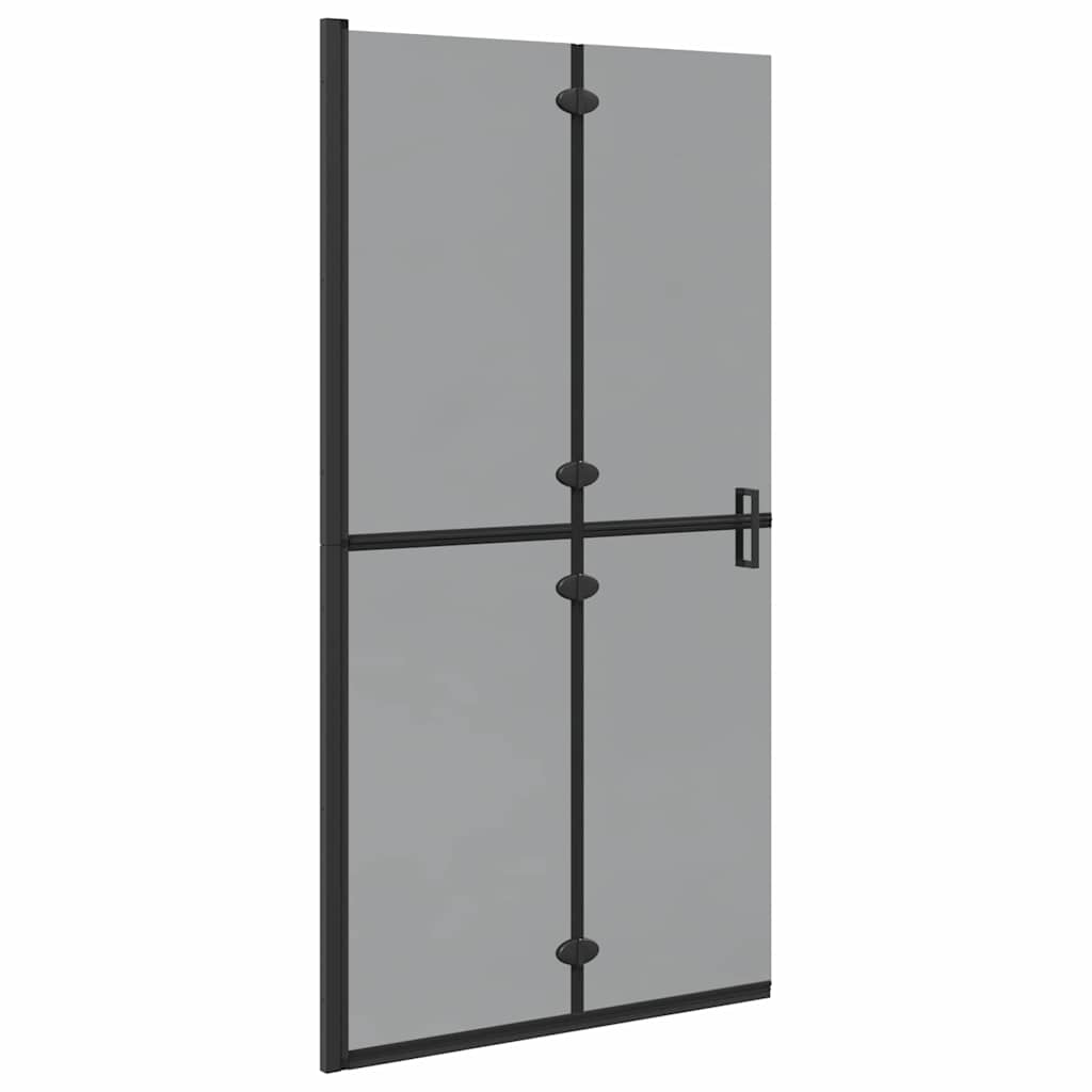 Vidaxx begehbare Duschwand schwarz 90 x 6,5 x 190 cm